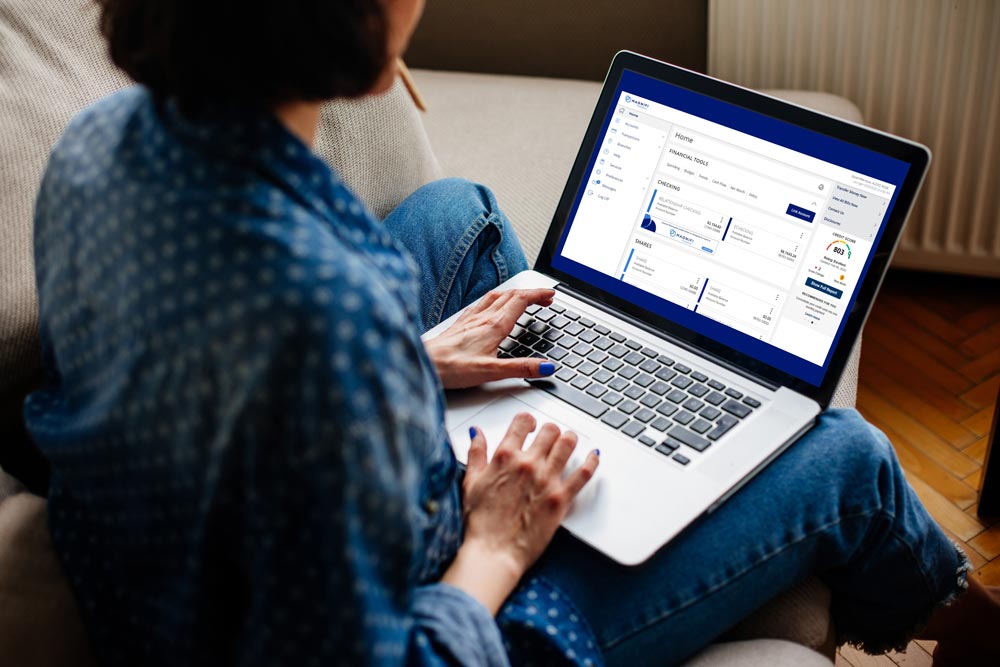 person looking at Digital Services screen